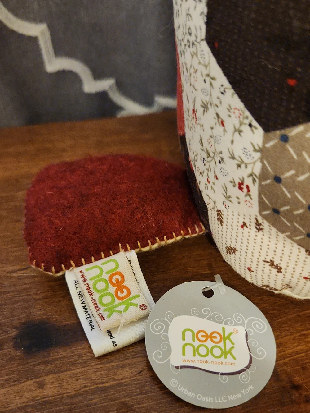NWT Nooknook Patchwork Owl Plushie